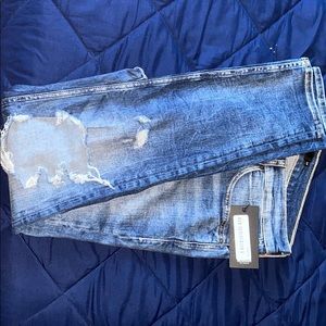 Hudson Distressed LT Navy
